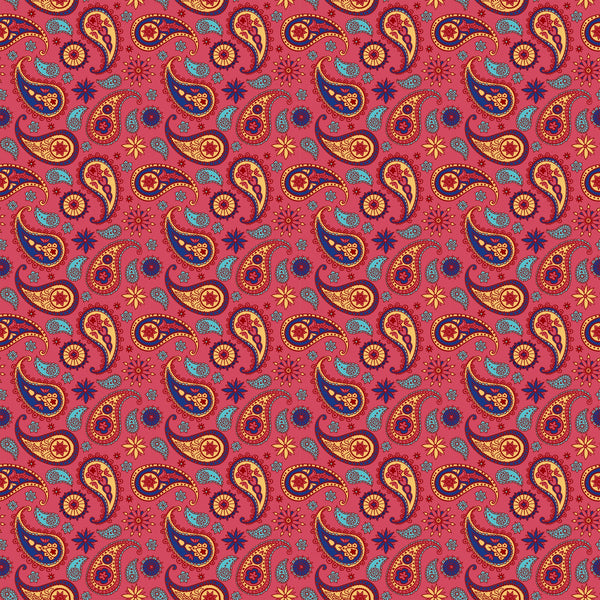 Paisley Indian Bandana Vinyl Pattern