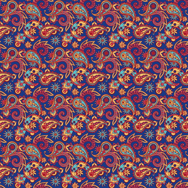 Paisley Indian Bandana Vinyl Pattern