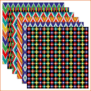 Tribal Beads Vinyl Pattern