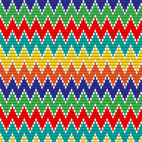 Tribal Beads Vinyl Pattern