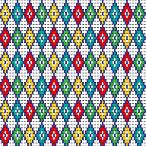 Tribal Beads Vinyl Pattern
