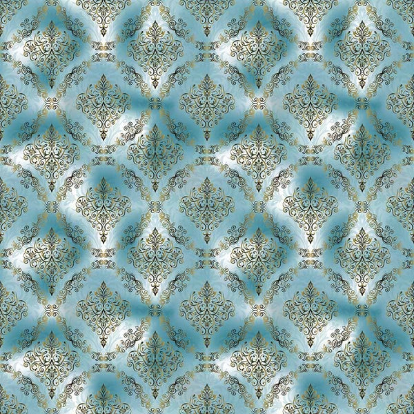Victorian Damask Vinyl Pattern