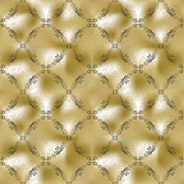 Victorian Damask Vinyl Pattern