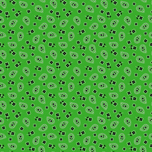 Green Bandana Vinyl Pattern