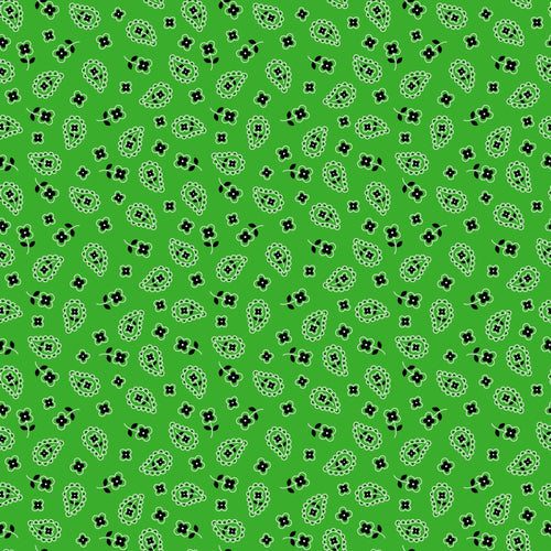 Green Bandana Vinyl Pattern