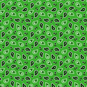 Green Bandana Vinyl Pattern