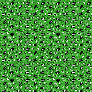 Green Bandana Vinyl Pattern