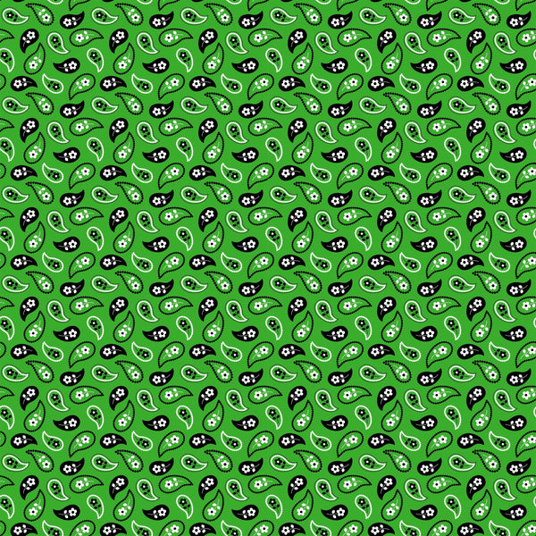 Green Bandana Vinyl Pattern