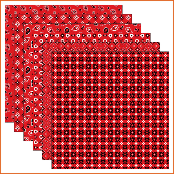 Red Bandana Vinyl Pattern