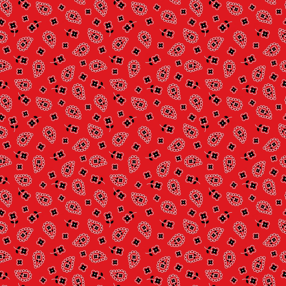 Red Bandana Vinyl Pattern