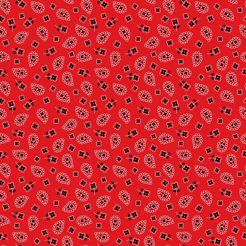 Red Bandana Vinyl Pattern