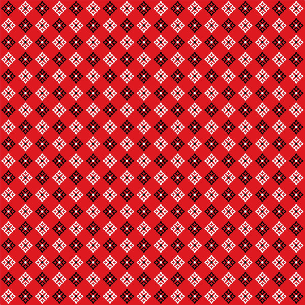 Red Bandana Vinyl Pattern