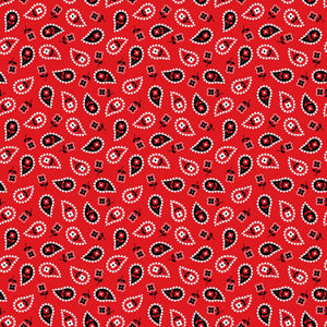 Red Bandana Vinyl Pattern