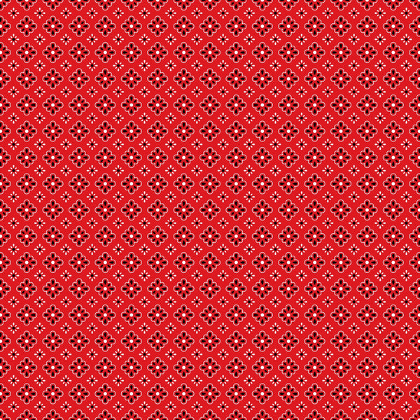 Red Bandana Vinyl Pattern