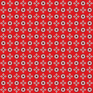 Red Bandana Vinyl Pattern