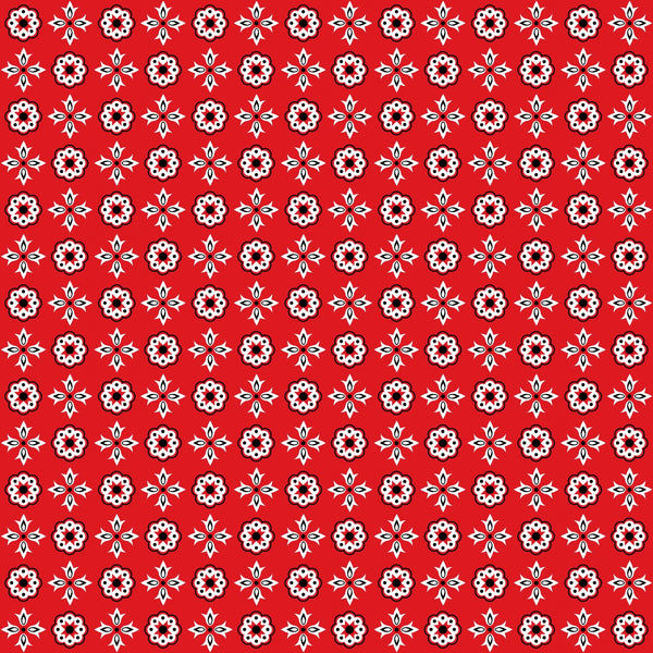 Red Bandana Vinyl Pattern