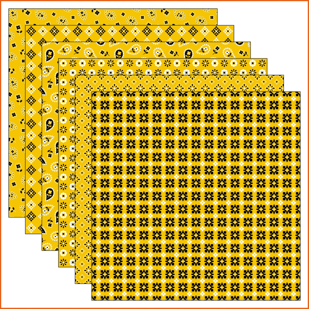 Yellow Bandana Vinyl Pattern