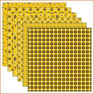 Yellow Bandana Vinyl Pattern
