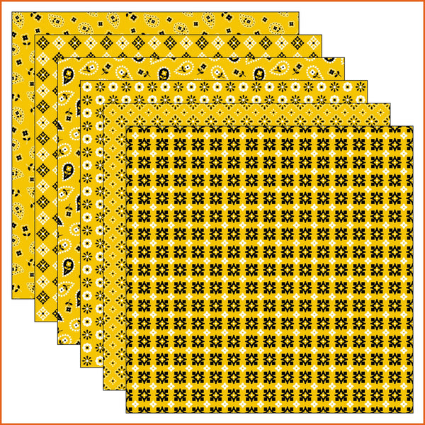 Yellow Bandana Vinyl Pattern