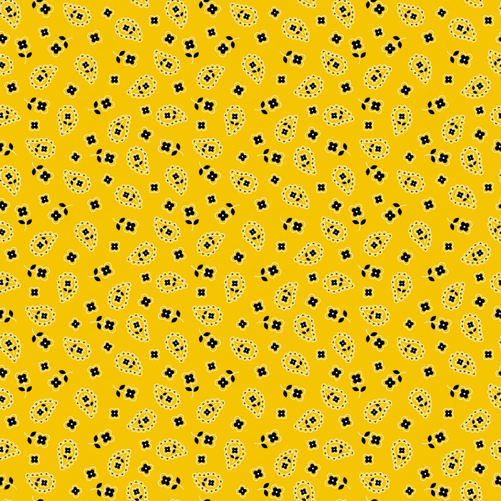 Yellow Bandana Vinyl Pattern