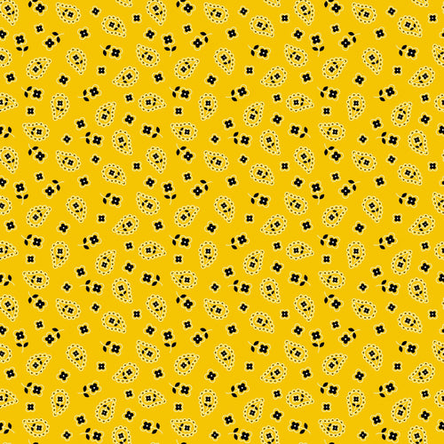 Yellow Bandana Vinyl Pattern