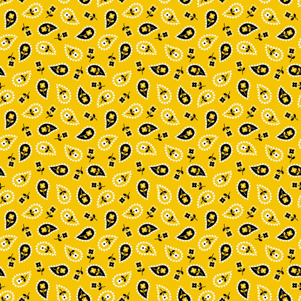 Yellow Bandana Vinyl Pattern