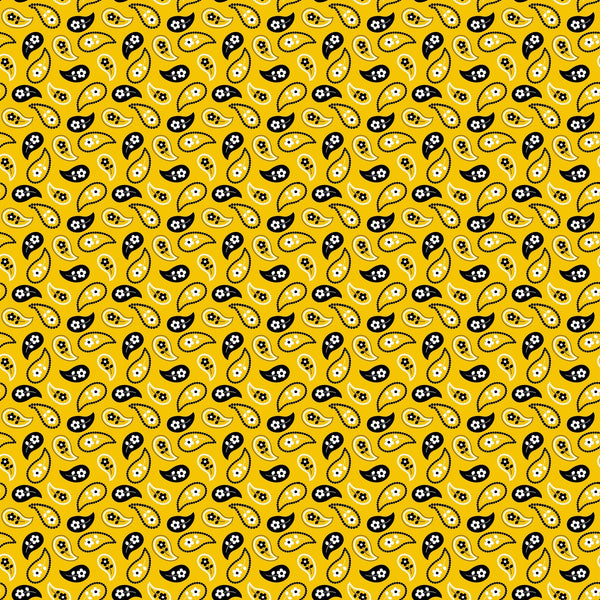 Yellow Bandana Vinyl Pattern