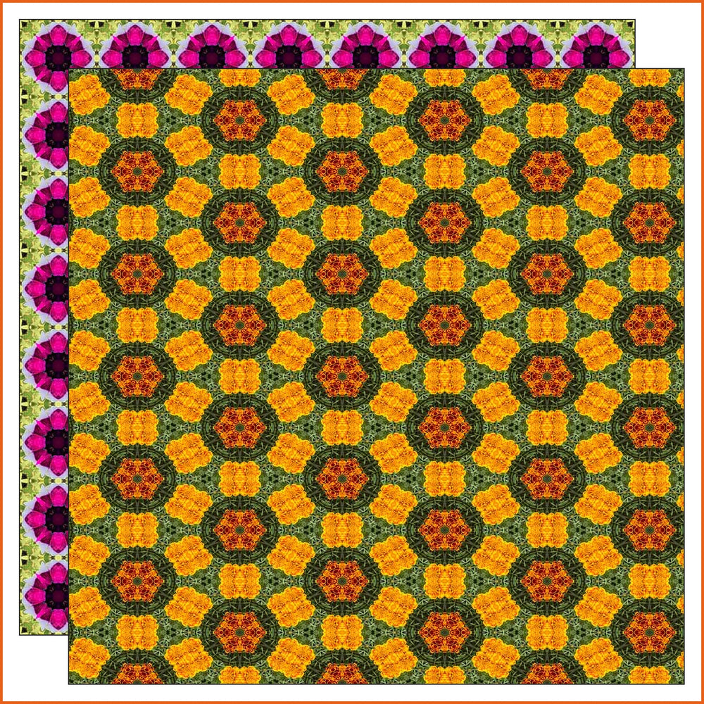 Abstract Flower Vinyl Pattern