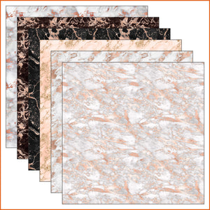 Rose Gold Marble Vinyl Pattern