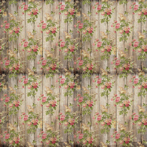 Wood Floral Vinyl Pattern