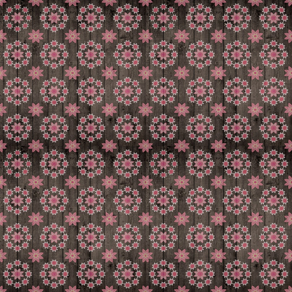 Wood Floral Vinyl Pattern