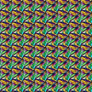 Abstract Stained Glass Vinyl Pattern