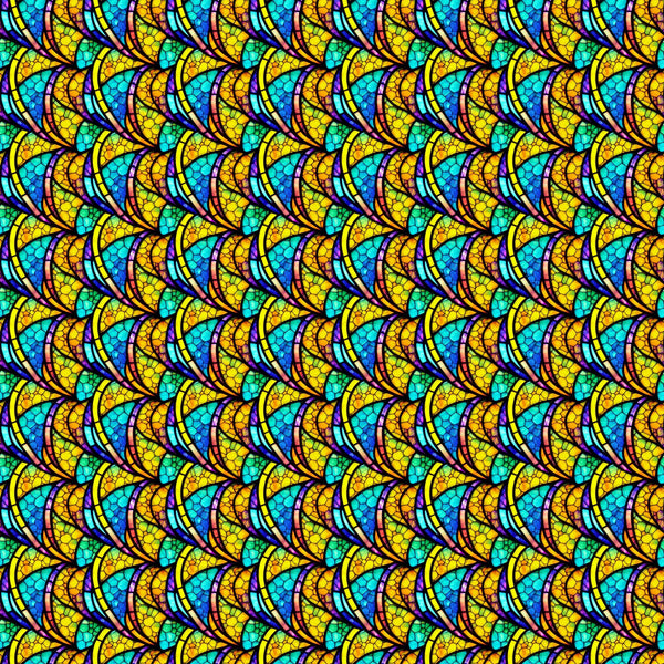 Abstract Stained Glass Vinyl Pattern