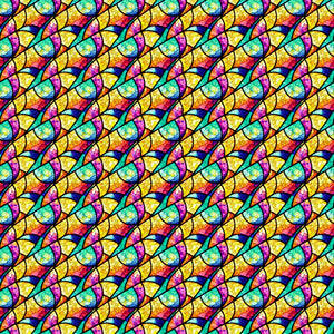 Abstract Stained Glass Vinyl Pattern