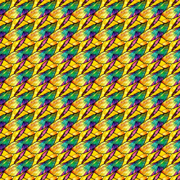 Abstract Stained Glass Vinyl Pattern