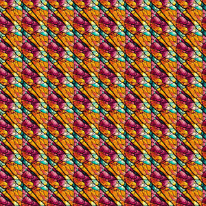 Abstract Stained Glass Vinyl Pattern