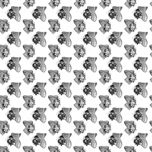 Black White Gothic Vinyl Pattern