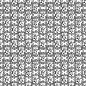 Black White Gothic Vinyl Pattern