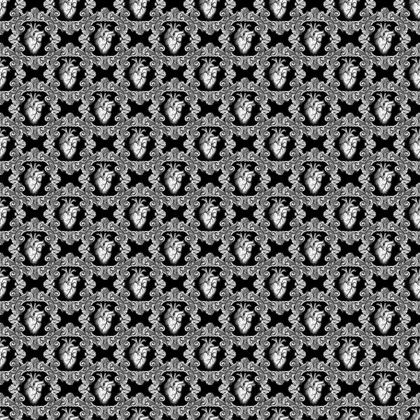 Black White Gothic Vinyl Pattern
