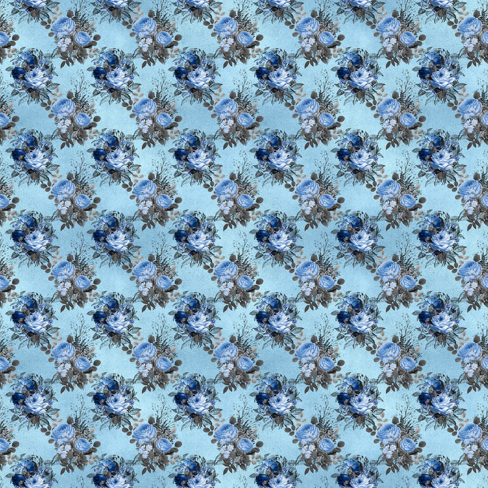 Blue Gothic Vinyl Pattern