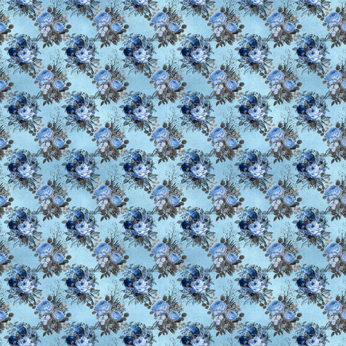 Blue Gothic Vinyl Pattern