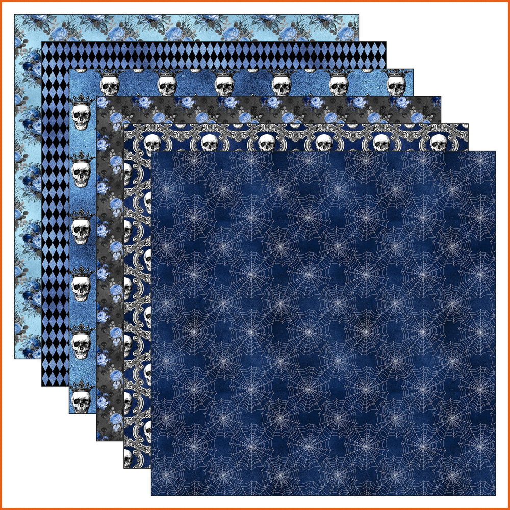 Blue Gothic Vinyl Pattern