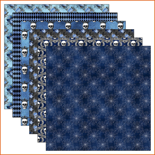 Blue Gothic Vinyl Pattern