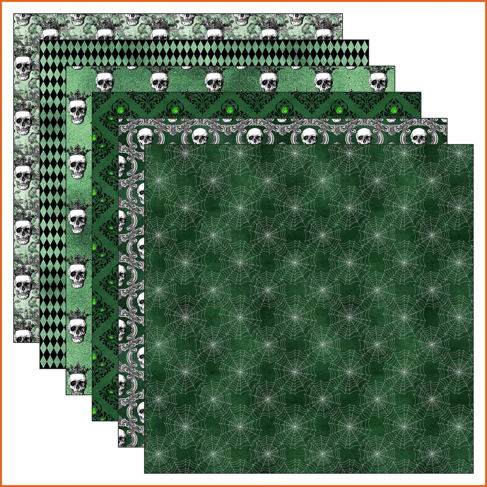 Green Gothic Vinyl Pattern