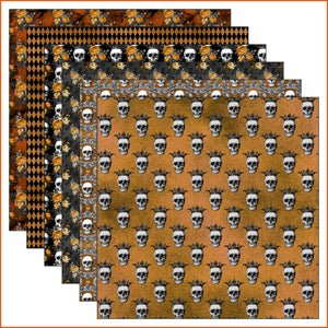 Orange Gothic Vinyl Pattern