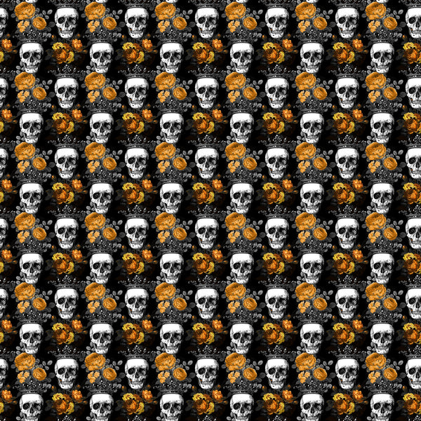 Orange Gothic Vinyl Pattern
