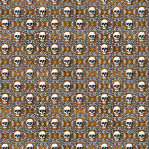 Orange Gothic Vinyl Pattern