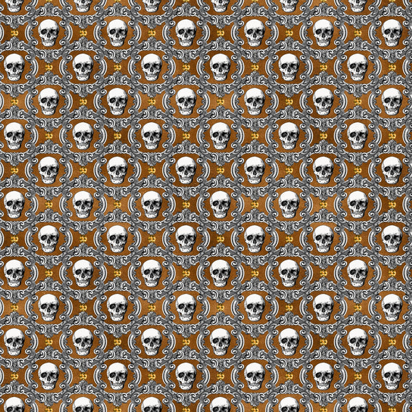 Orange Gothic Vinyl Pattern