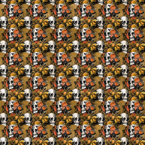 Orange Gothic Vinyl Pattern