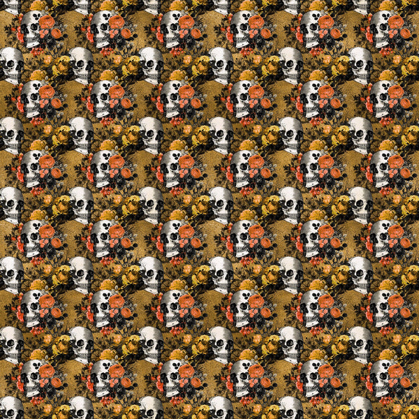 Orange Gothic Vinyl Pattern
